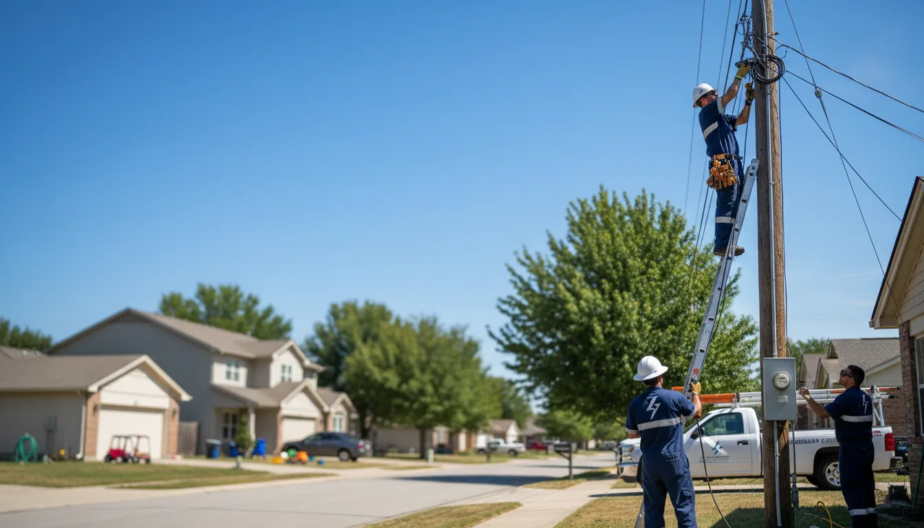 Residential electrician providing installation services in Jefferson, PA